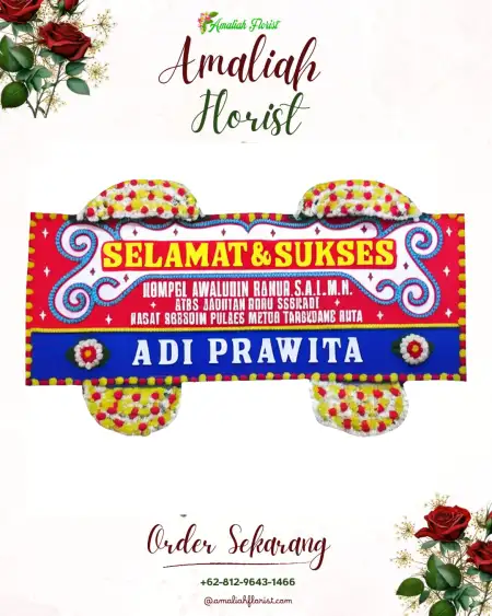 Papan Bunga Ucapan Selamat Burujul Wetan